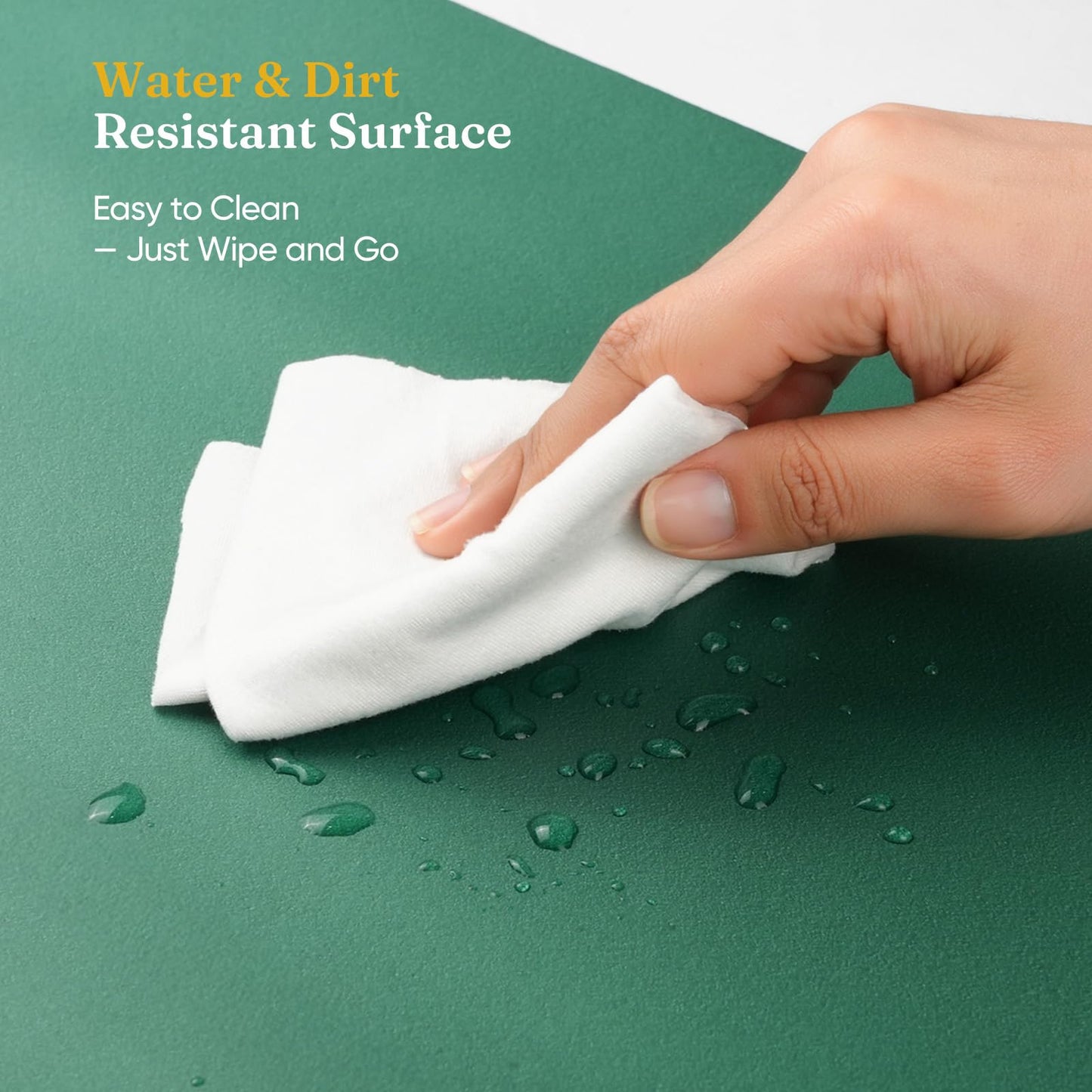 Grenebo 2-Pack 1.6" Extra Thick NBR Foam Garden Kneeling Pads, Ultra Soft Cushion Kneeling Pads for Gardening, Gardening Kneeling Pad for Baby Bathing, Work, Exercise, 17.3×11×1.6 in, Green