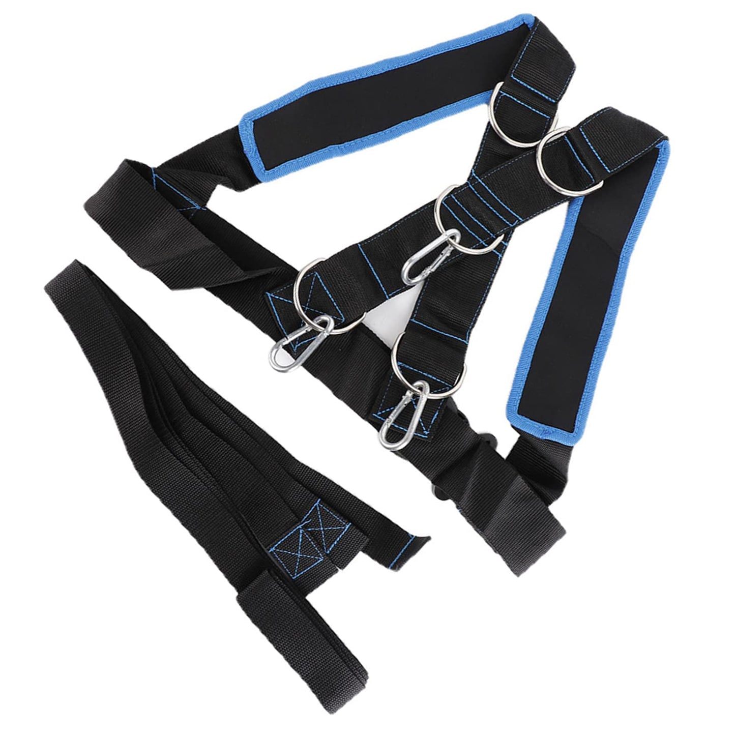 Adjustable Sled Harness for Resistance Training, Heavy-Duty Workout Rope Kit for Speed, Stamina & Strength Improvement