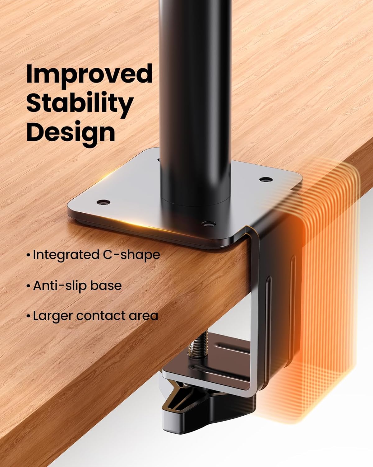 ErGear 13-34 19.8 lbs, 75x75/100x100mm, Single Monitor Arm, Adjustable Desk Gaming Monitor Mount for Screens, Up