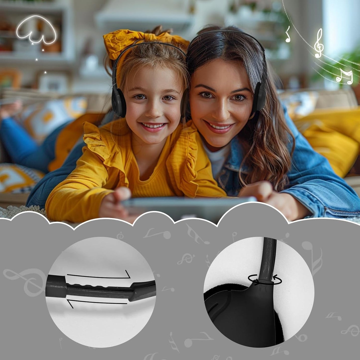 WAHUWAY 20 Pack 3.5 mm Adults(004 Class Bulk Headphones for Kids Students School Classroom Bulk Earphones Adjustable