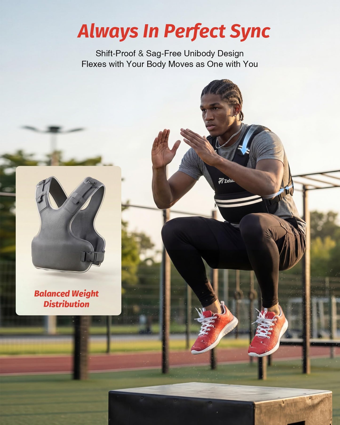 ZELUS Weighted Vest Women, 8-14lb/9-15lb/11-20lb/20-32lb Z-Fit Adjustable Weighted Vest for Women Men with 6 Removable Weights, Shoulder & Waist Adjustable Weight Vest for Training Walking Yoga