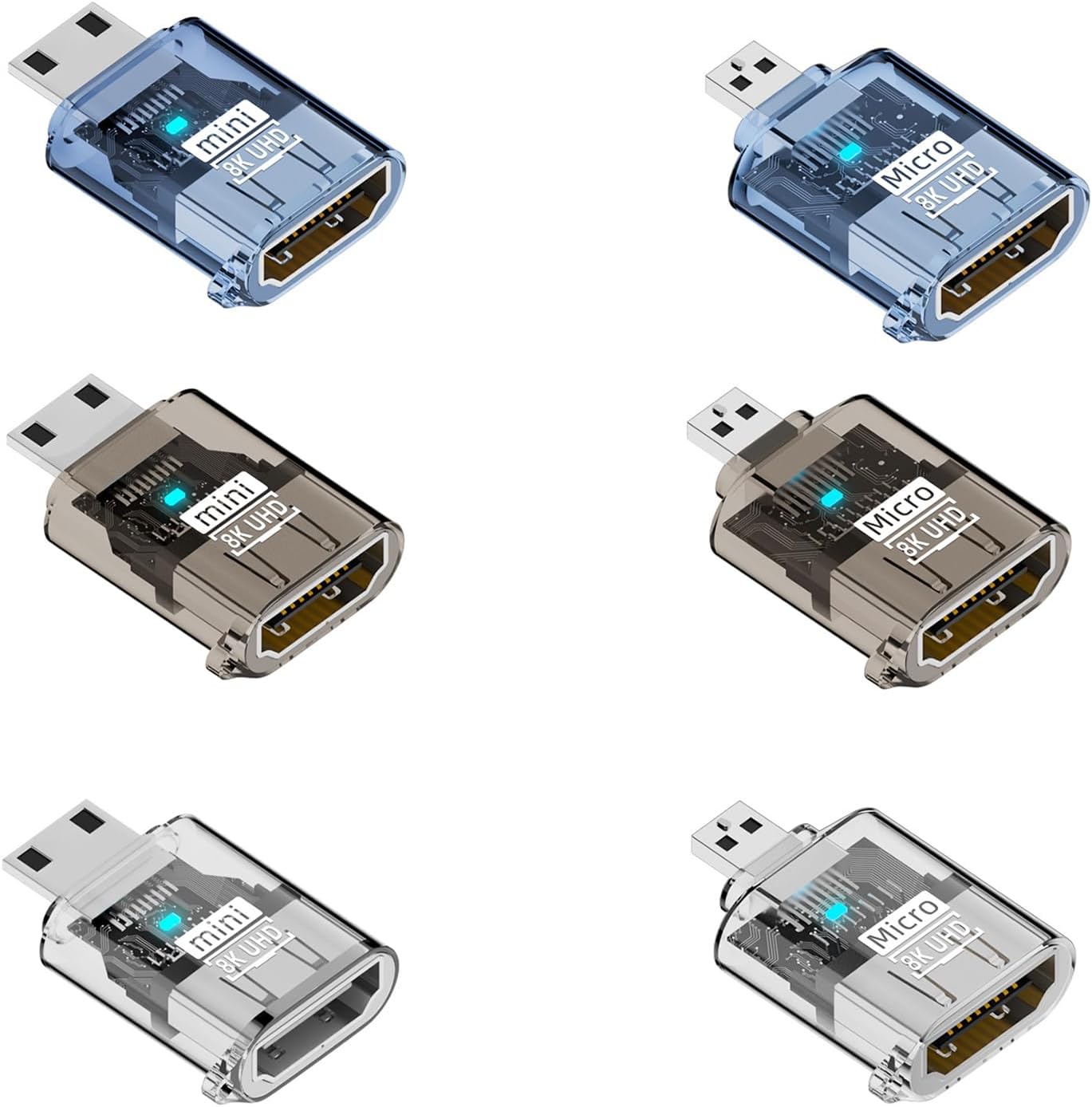 Shinycome 8K Portable HDTV Adapter Shock Resistance Travel Use Entertainment Compactly HDTV Video Converter