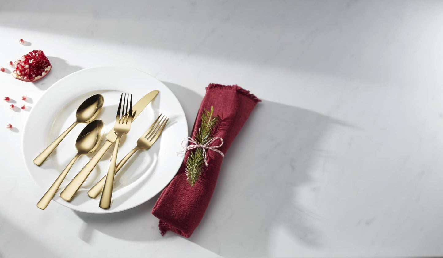 Oneida B1024020AL20 Aptitude Gold 20 Piece Everyday Flatware Set, Service For 4