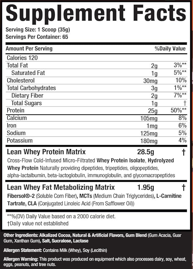 Musclesport Lean Whey Revolution??Protein Powder - Whey Protein Isolate - Low Calorie, Low Carb, Low Fat, Incredible Flavors - 25g Protein per Scoop - 5lb Chocolate Peanut Butter