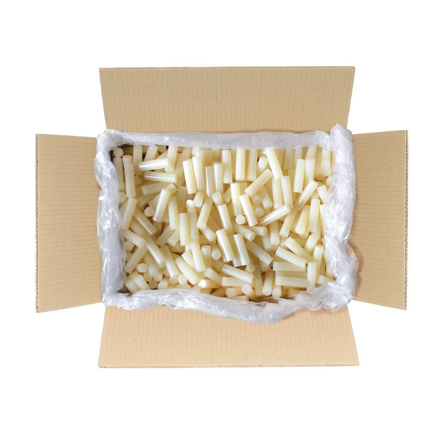 ASA Large Hot Glue Sticks for Glue Gun - 5/8" x 2" | High-Strength Hot Gun Sticks Adhesive for Corrugated Materials | Industrial Grade for Packaging & Woodworking | 25 lb (1417 Count)