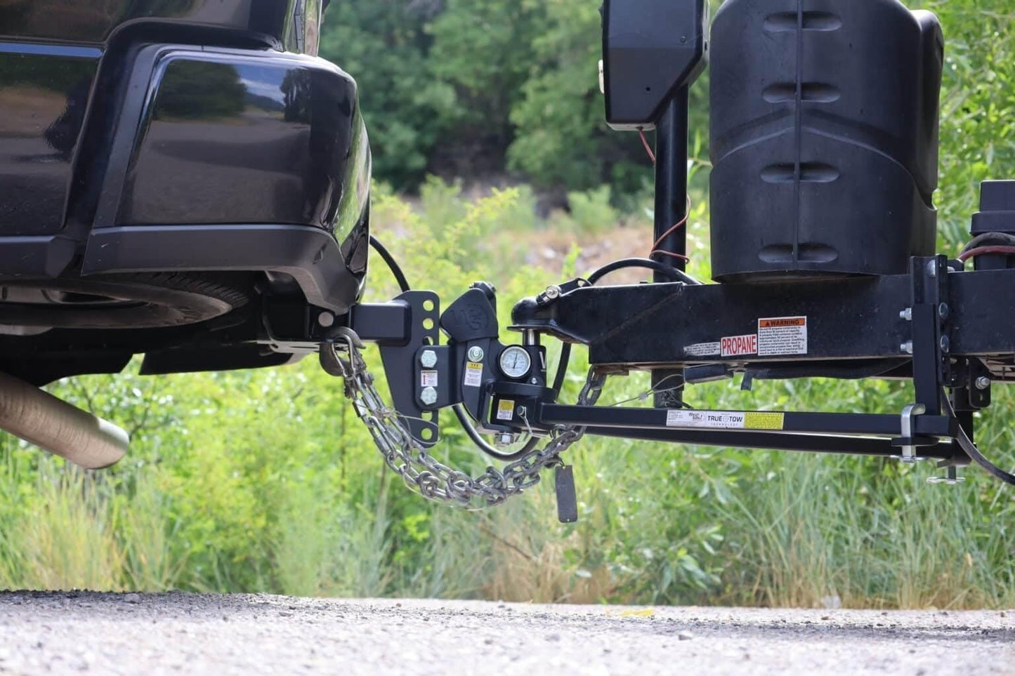 Weigh Safe TrueTow Heavyweight Distribution Hitch - Adjustable 6" Drop with 2" Shank - Built-in Scale to Measure Tongue Weight & Distributed Tongue Weight with 4-Area sway Control - 18,500 lbs GTW