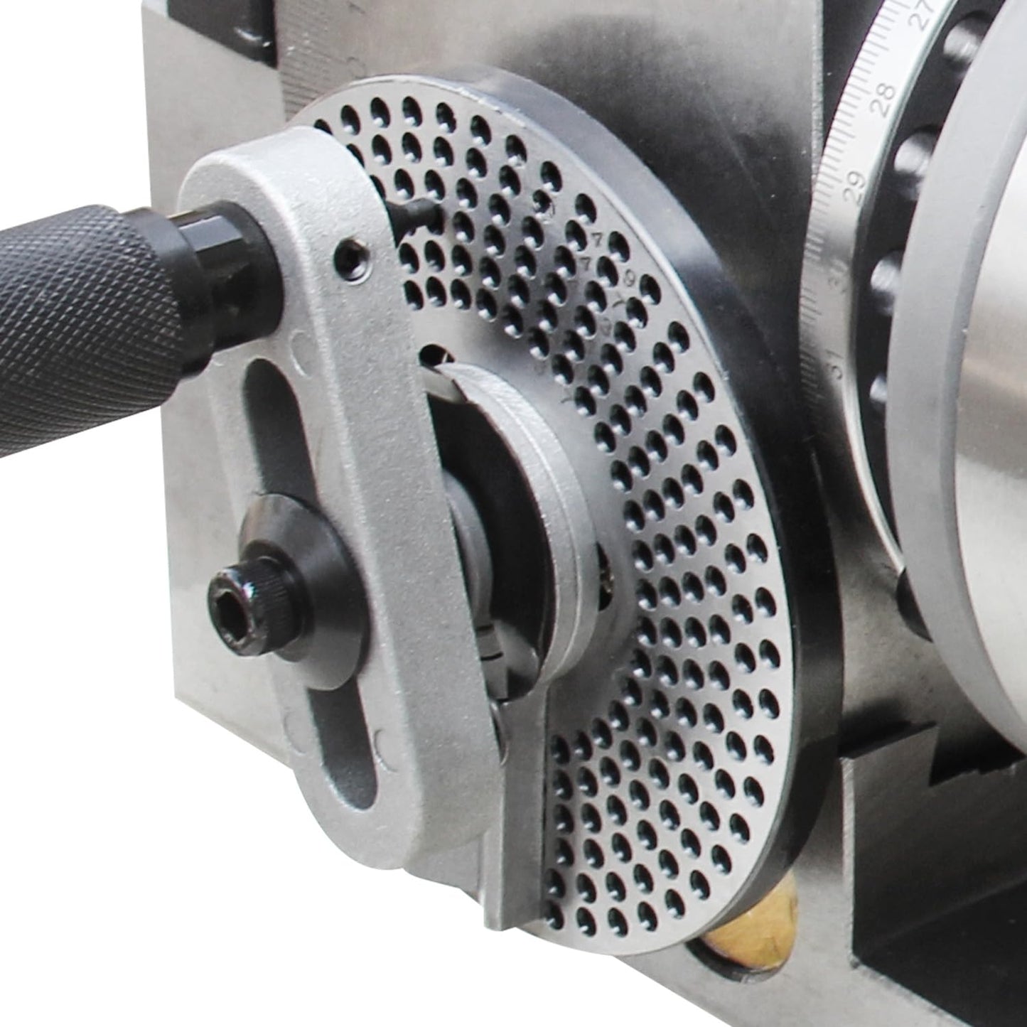 KAKA INDUSTRIAL Dividing Head 5 inch 3-Jaw Chuck, MT2 Tailstock and Dividing Plates | Milling Machine Indexing Attachment for Precision Gear Cutting BS-0