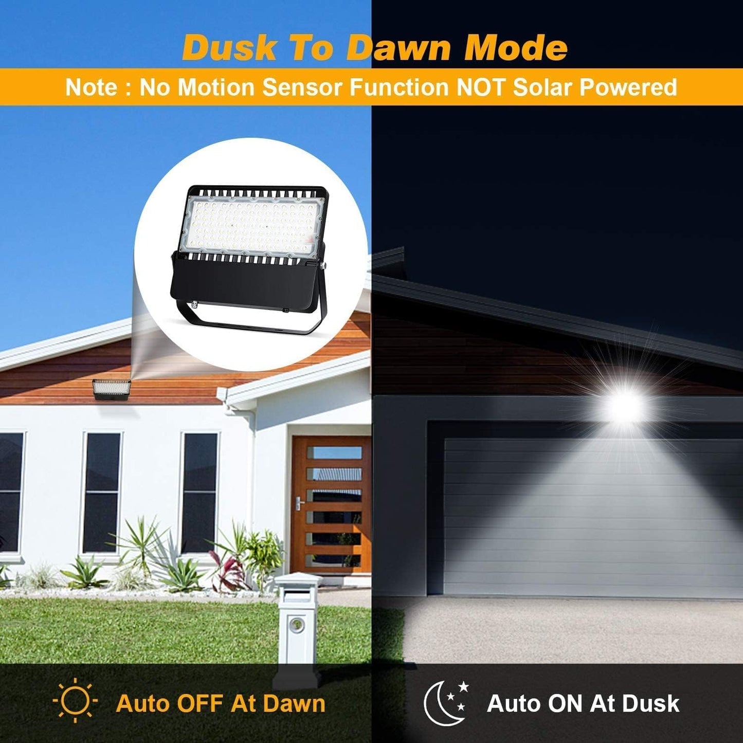 Juyace 3-Pack LED Parking Lot Lights, 240W 36000LM Dusk to Dawn Stadium Flood Light, 5000K IP65 Waterproof Commercial Area Lighting for Sports Court, Arena, Field, Security 110-277V