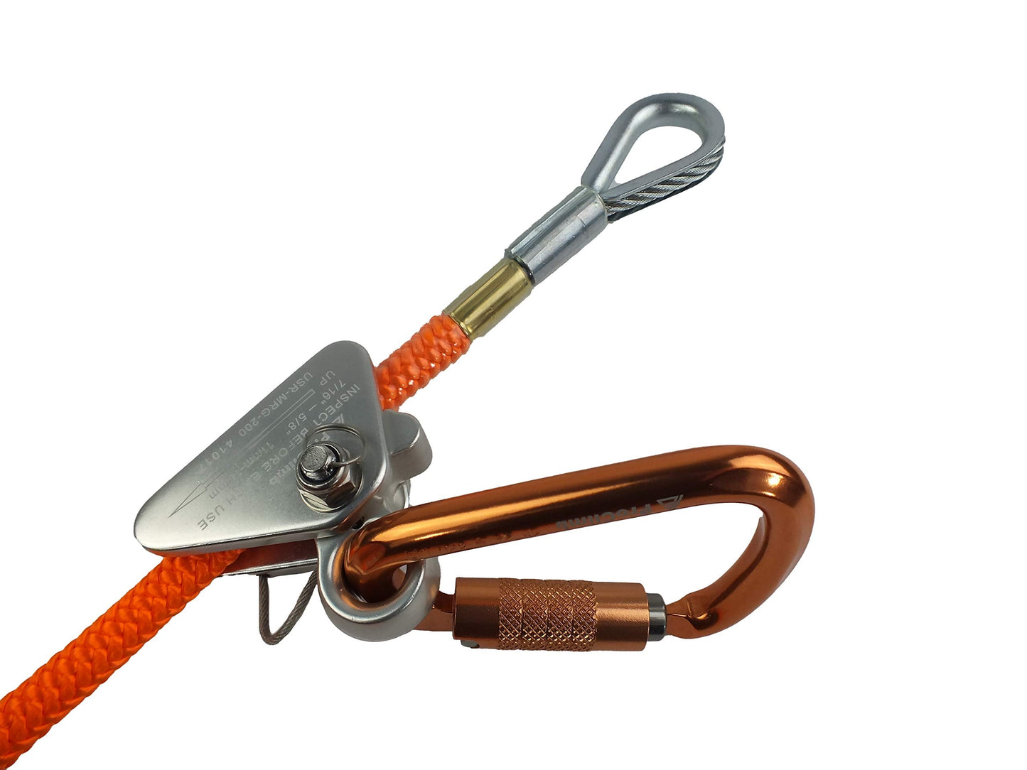 ProClimb Flip Line Kit, 1/2 in x 12 ft - USA Made with Aluminum Swivel - Arborist Equipment