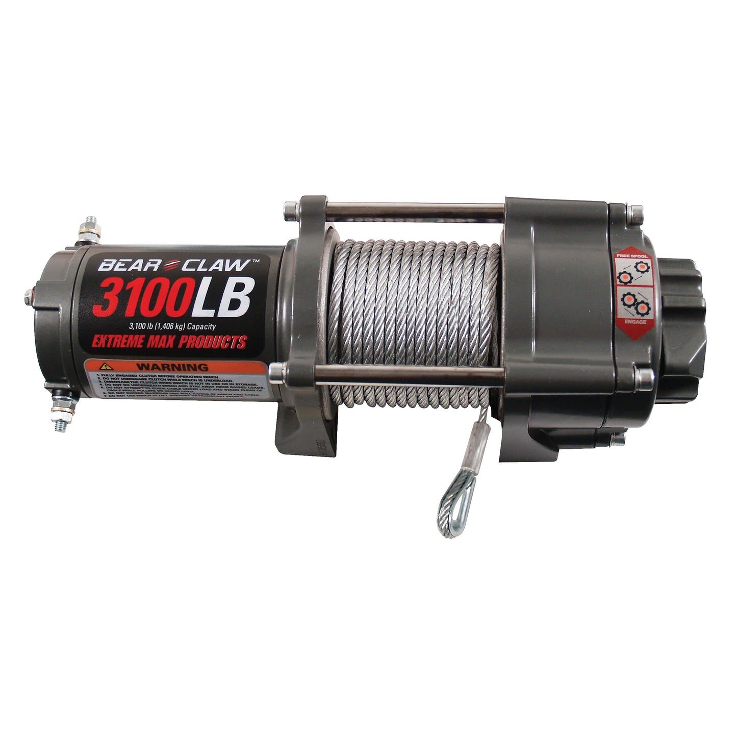 Extreme Max 5600.3072 Bear Claw ATV Winch - 3100 lbs.
