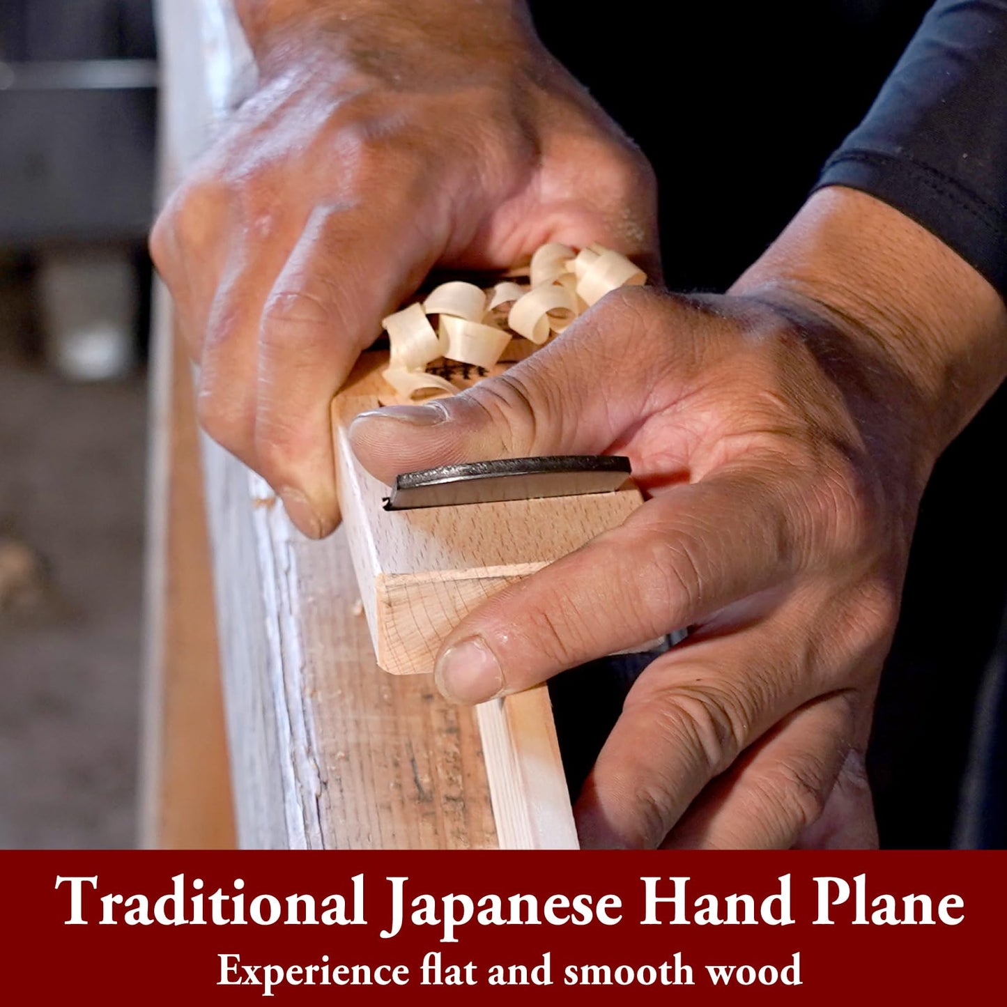 SUIZAN Kanna Japanese Wood Planer 1.7" - Professional Small Hand Block Plane Woodworking tools