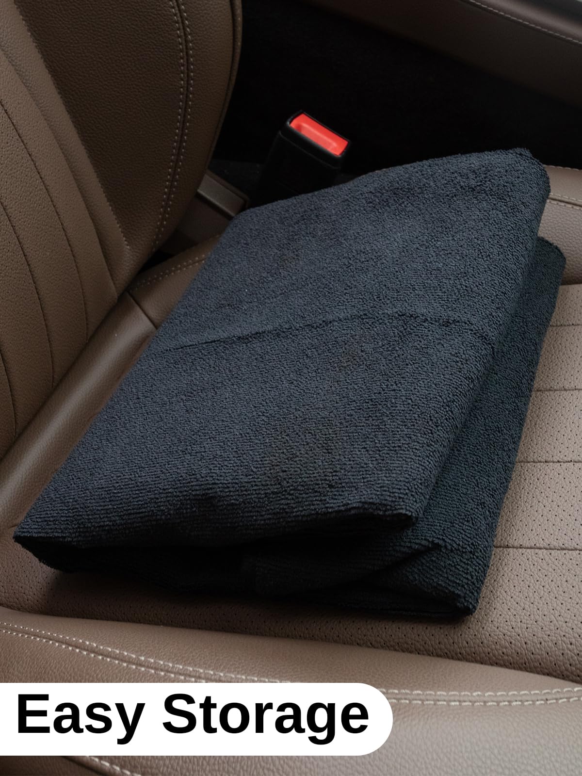 Prpeko Terry Cloth seat Cover Universal Waterproof Car Sport Towel Seat Cushion Non-Slip Sweat-Absorbent Towel Cloth Suitable for Gym Workout, Universal Fit for Car SUV Van-Black