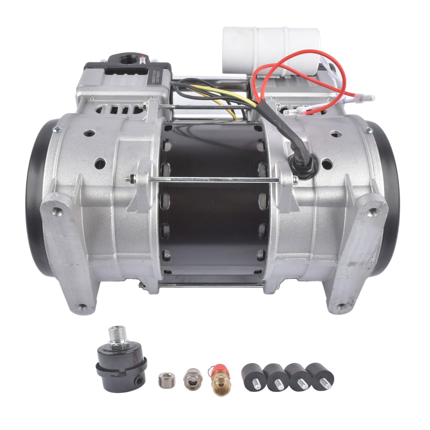 110 Volts 2 HP Electric Air Compressor 15 Amps SP-9421, SP9421 24 Gallons Ultra Quiet and Oil-Free Pump/Motor Mixizap