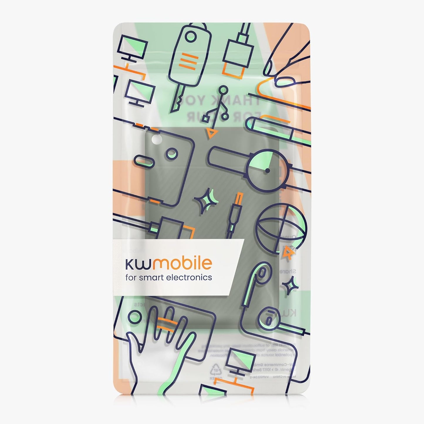 kwmobile Dark Green Silicone Cover for PLAUD Note AI Voice Recorder with Suction Cup Mount