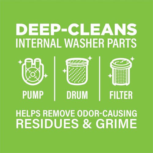 Affresh Washing Machine Cleaner - Eliminates Odor-Causing Bacteria & Grime | 12 Time-Release Tablets, 1-Year Supply