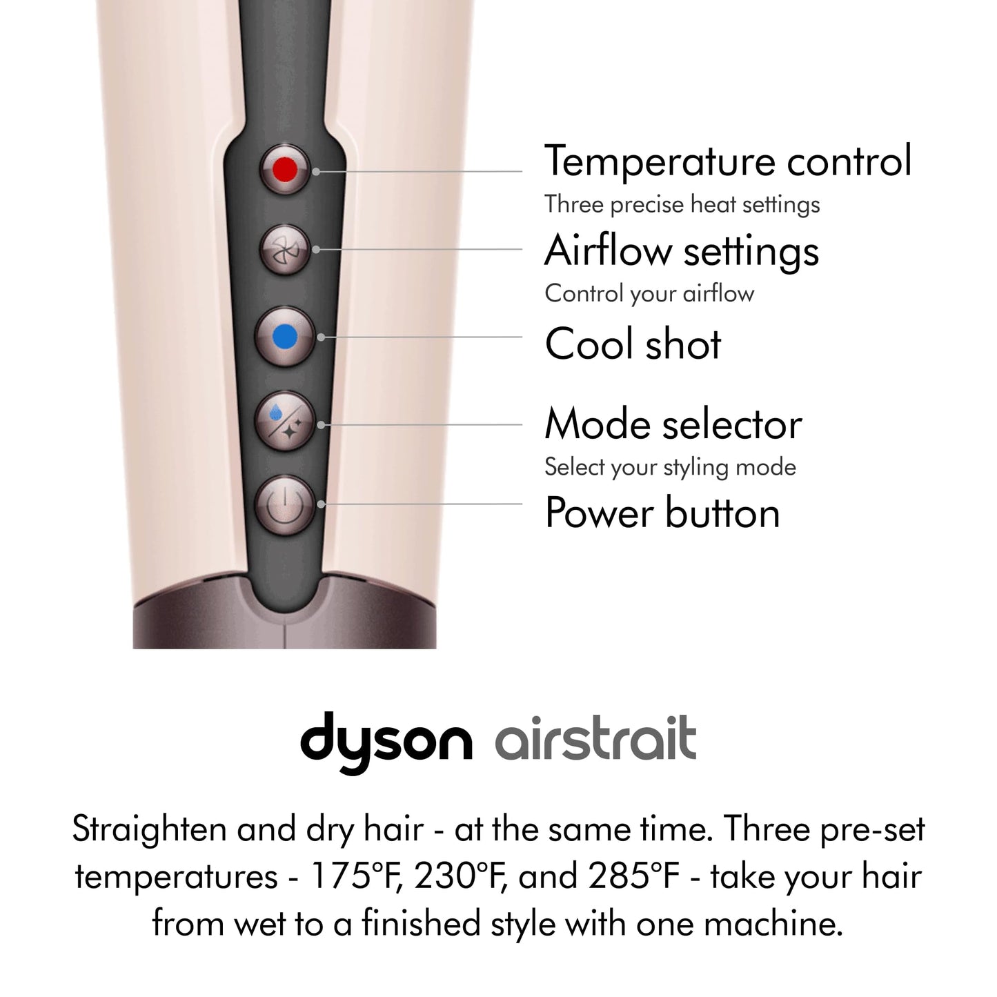 Dyson Airstrait™ Straightener and Omega™ Hair Oil Amazon Exclusive