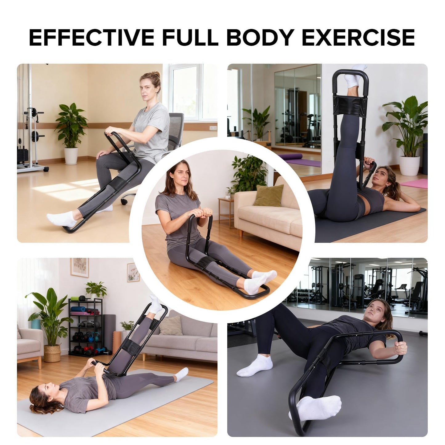 Hamstring Stretcher, Knee Extension Device for Knee Extension & Pain Relief, Adjustable Low Back, Calf, Leg & Hip Stretching Device for Flexibility, ACL Surgery Recovery Physical Therapy Equipment