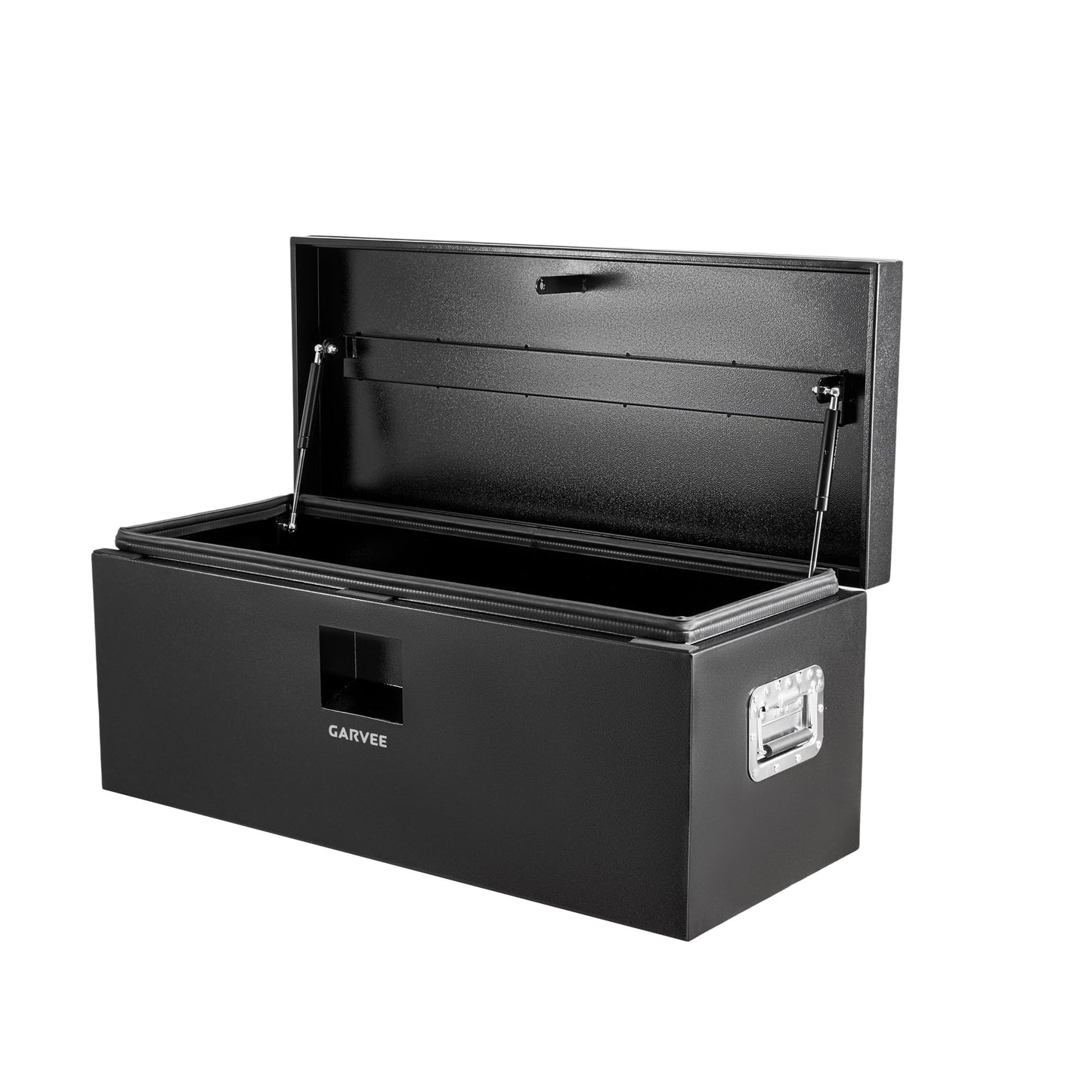 Garvee 36 Inch Black Steel Truck Bed Tool Box, Trailer Tongue Box, Truck Storage Organizer Tool Chest For Truck Bed, RV, Trailer