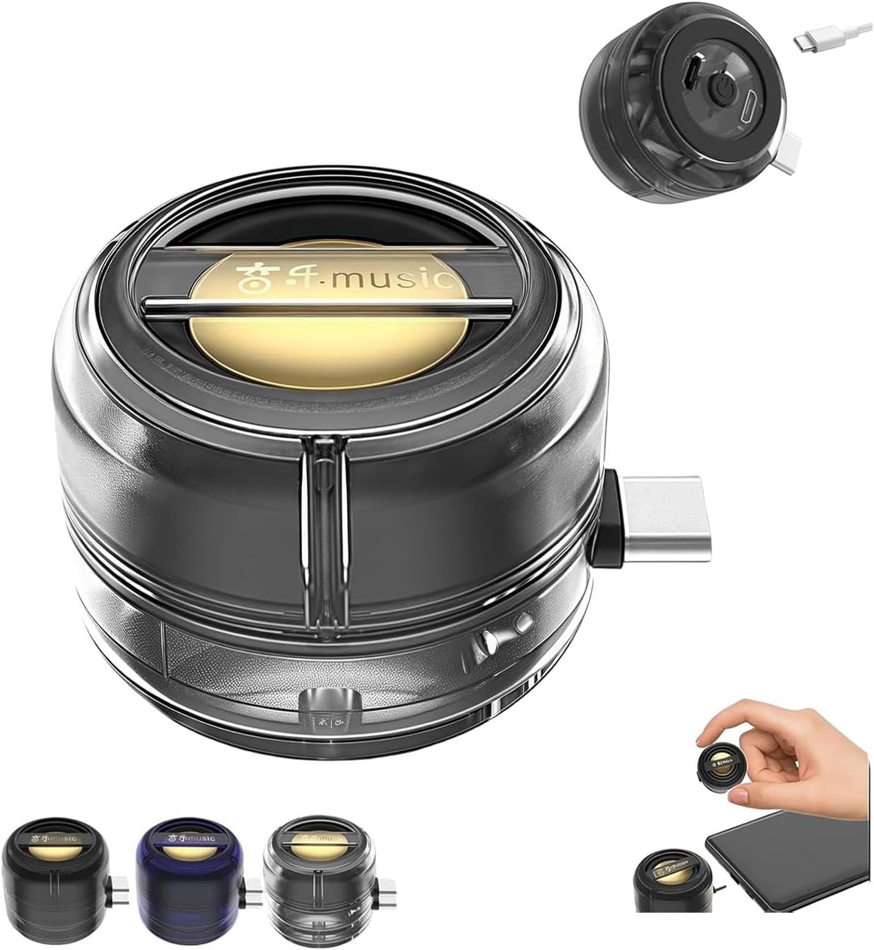 Generic 5X 3.5mm Mini Portable Speaker,Portable Speaker Amplifier,Plug & Play for Music/Calls,Portable Mobile Phones