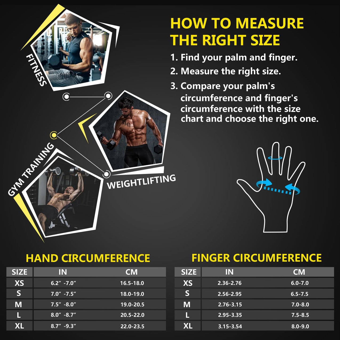 ihuan Breathable Weight Lifting Gloves: Fingerless Workout Gym | Wrist Support | Enhance Palm Protection | Extra Grip for Fitness| Training | Rowing | Pull-ups