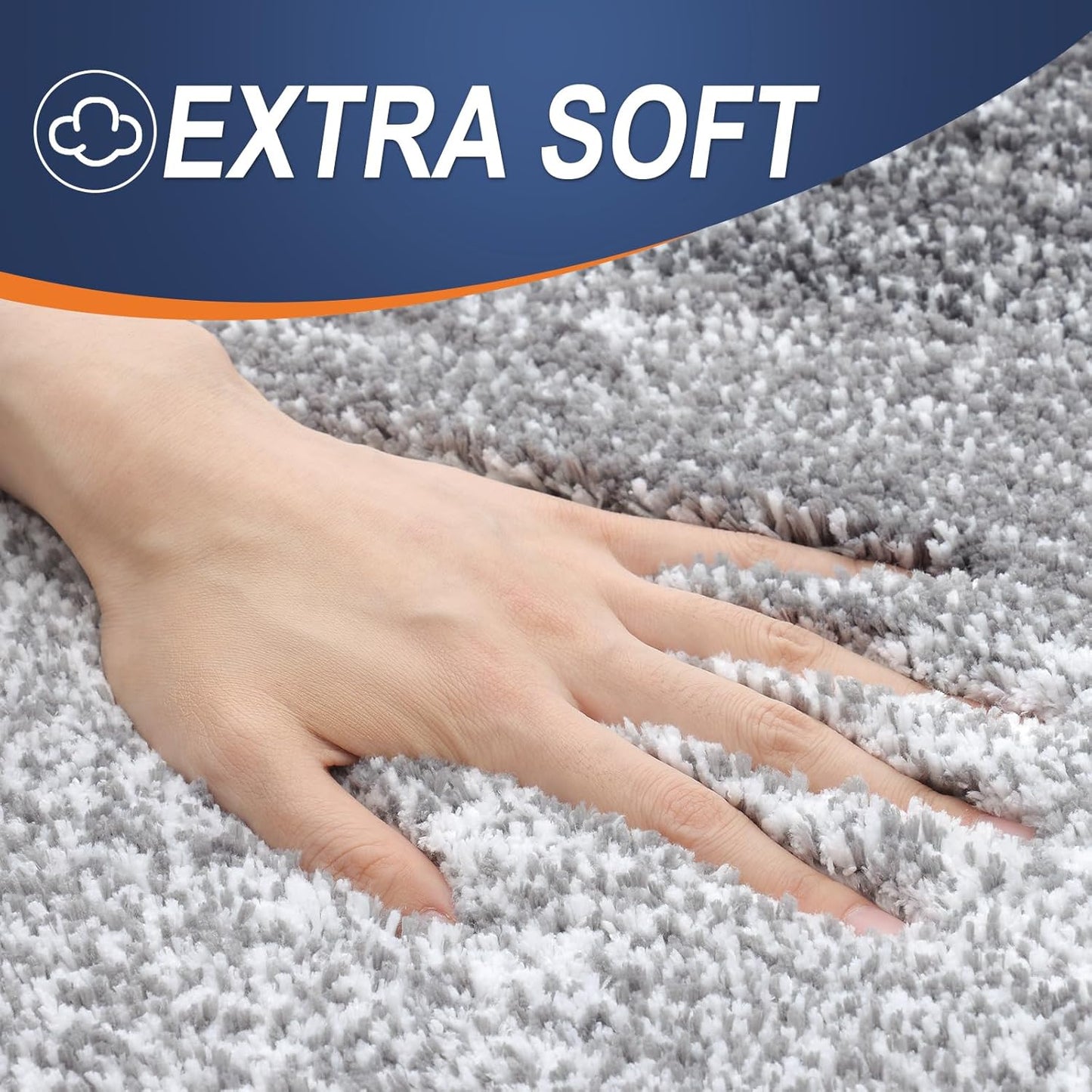 OLANLY Large Bathroom Rug Mat - Extra Soft Microfiber, Quick Dry & Machine Washable | 40x24, Grey