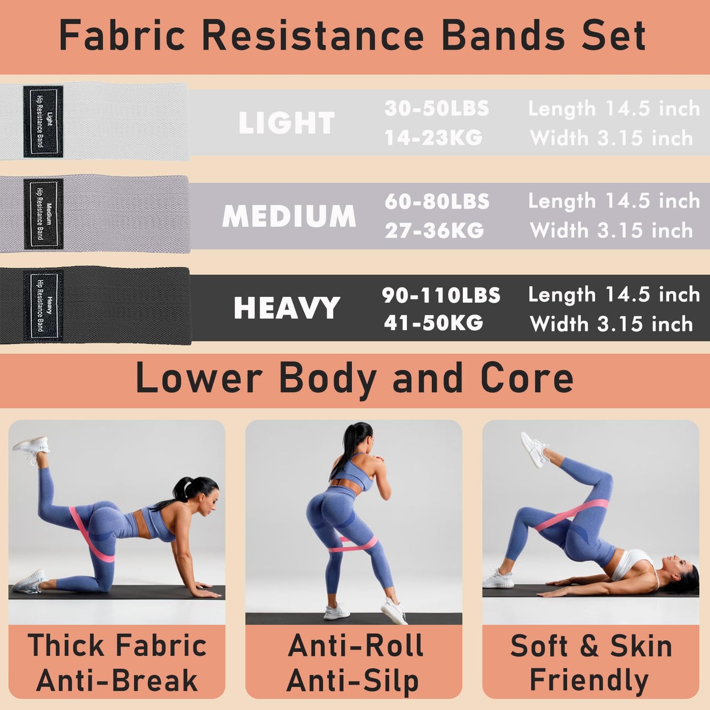 Pilates Ring Kit with Adjustable Ankle Wrist Weights, Resistance Bands, Pilates Equipment Ball for Home Workout to Tone, Sculpt and Strengthen, Fitness Magic Circle Rings for Yoga Women (Beige)