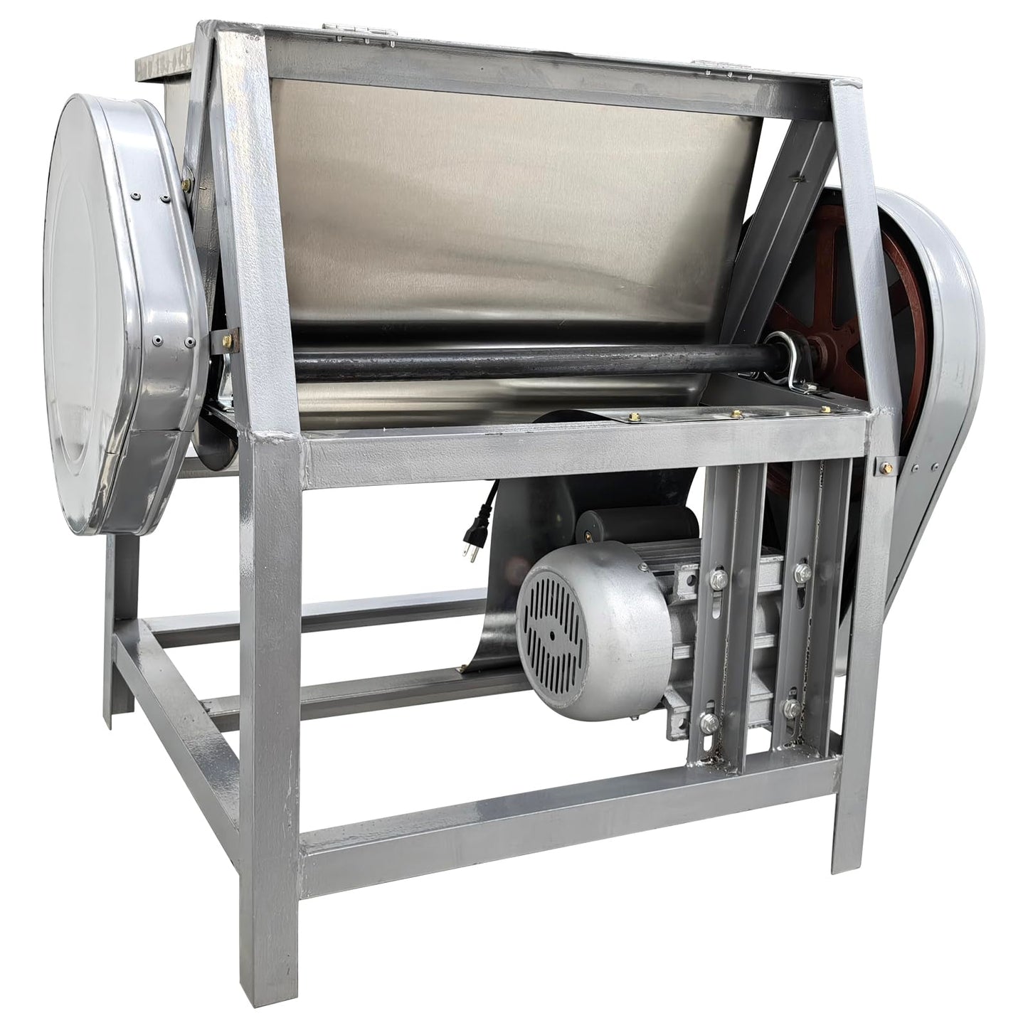 BEILOCKERY 110V 15kg Electric Dough Mixer with 90 Degree Tilt Bowl, 1500W Commercial Dough Kneading Machine, Heavy-Duty Dough Kneading Machine, Stainless Steel Food Mixer