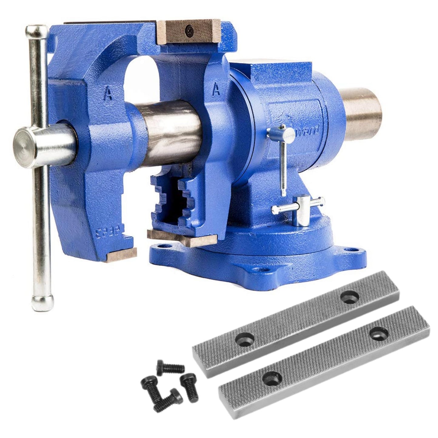 Forward DT08125A 5-Inch Heavy Duty Bench Vise with 1 Pair Steel Jaw Plates