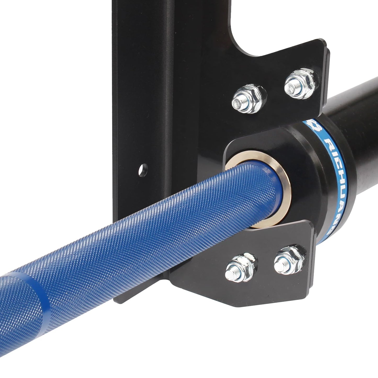 Wall Mounted Barbell Holder for 6 Bars – Heavy Duty 400LB Capacity Horizontal Storage Rack with Protective UHMW Liner | Easy Installation with Included Hardware | for Home Gym & Garage Organization