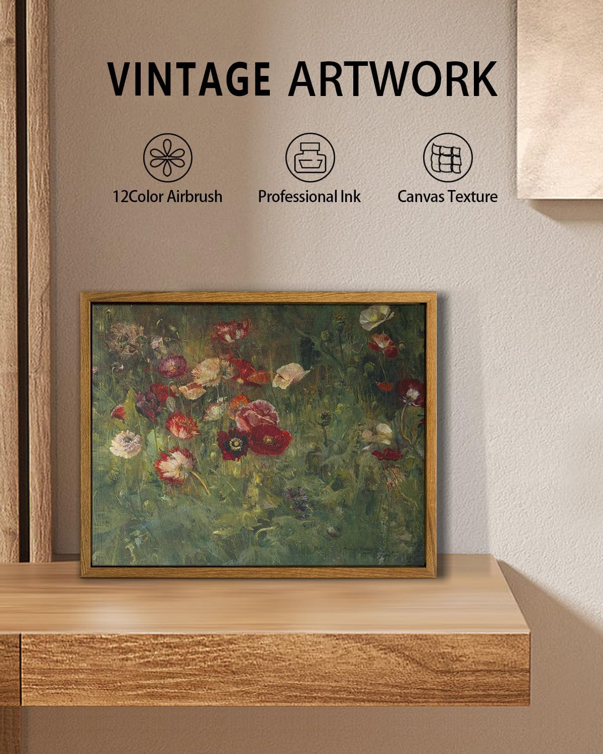 Rustic Autumn Floral Pumpkin Wall Art - Perfect Thanksgiving Decor for Farmhouse Living Room