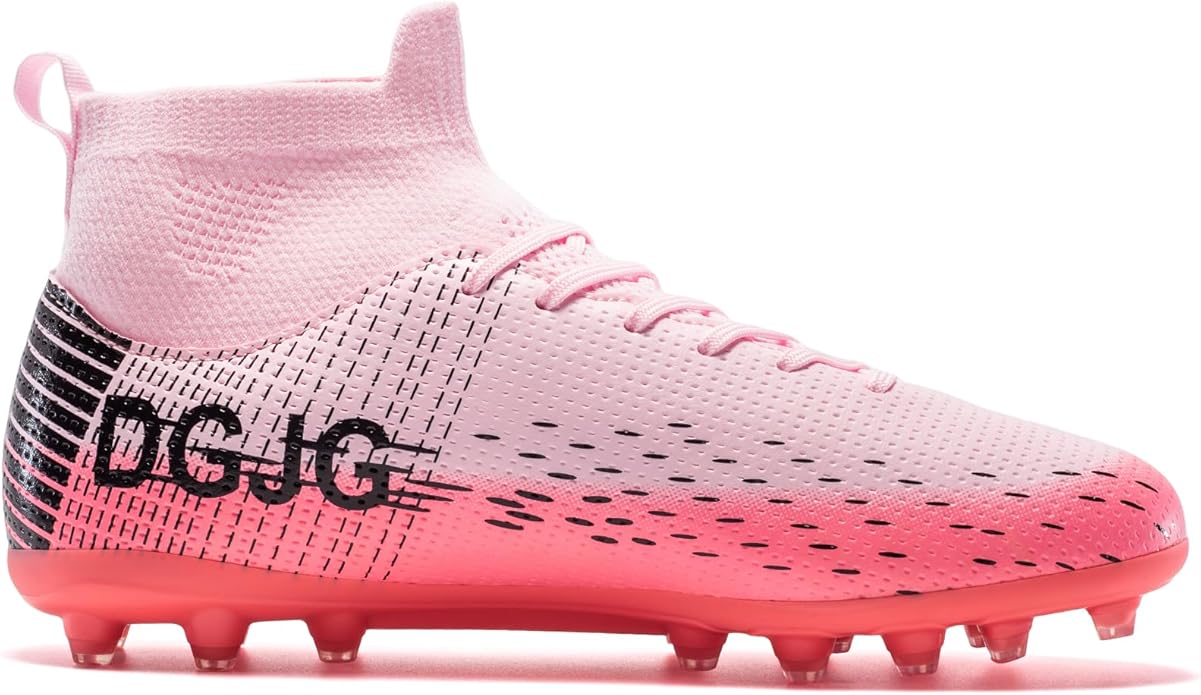Youth Soccer Cleats Mens Training Football Cleats Lightweight Womens High-top Soccer Shoes AG, Tacos de Futbol para Hombre