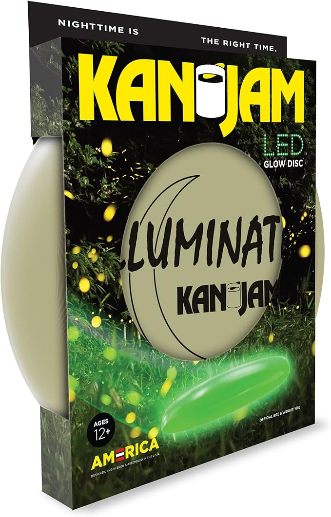 Kan Jam Ultimate Disc Golf Frisbee - Official Size Disc Golf Disc with Light Up Frisbee Options for Outdoor Games