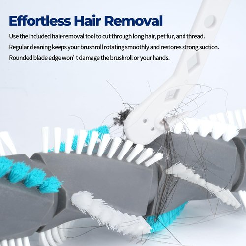LAOYE Brush Roll Replacement for Bissell 2191 2191U 2191X 1700 17003 17004 1701 1739 1739R 1240 12401 12B1 PowerForce Helix (Turbo) Upright Vacuum Series, Replace Parts 2038072