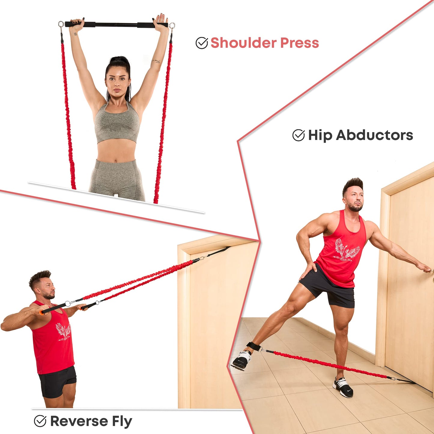 Push Up Board Workout Equipment for Chest Triceps, Back, Arms Muscles, Fitness Portable Pushup Board for Man and Women, Perfect Multi-Functional Push-Up Stand Bar Muscle Building by CTRL Sports