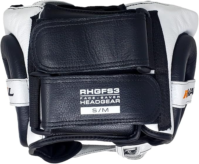 RIVAL Boxing RHGFS3 Face-Saver Sparring Headgear - Wide Eye Opening, Premium Leather, and Thermoplastic Inner Frame