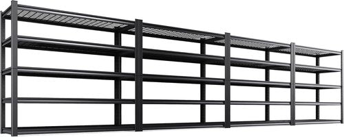 **Regine Switzerland Heavy Duty Garage Shelving - Adjustable 5-Tier Metal Storage Unit | 3500 lbs Capacity, 72"x59"x20"**