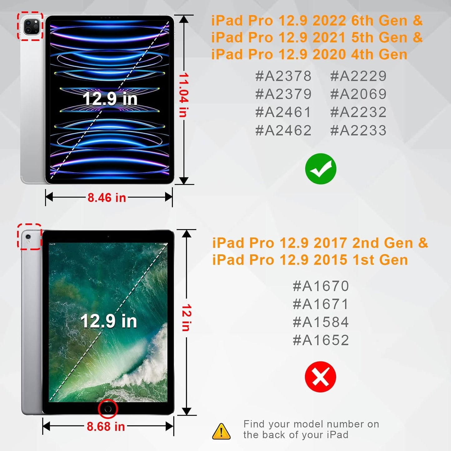 CaseBot 12.9-inch 6th 2022, 12.9" 5th/4th/3rd Magnetic Case for iPad Pro Generation Multiple Angle Shockproof Rugged