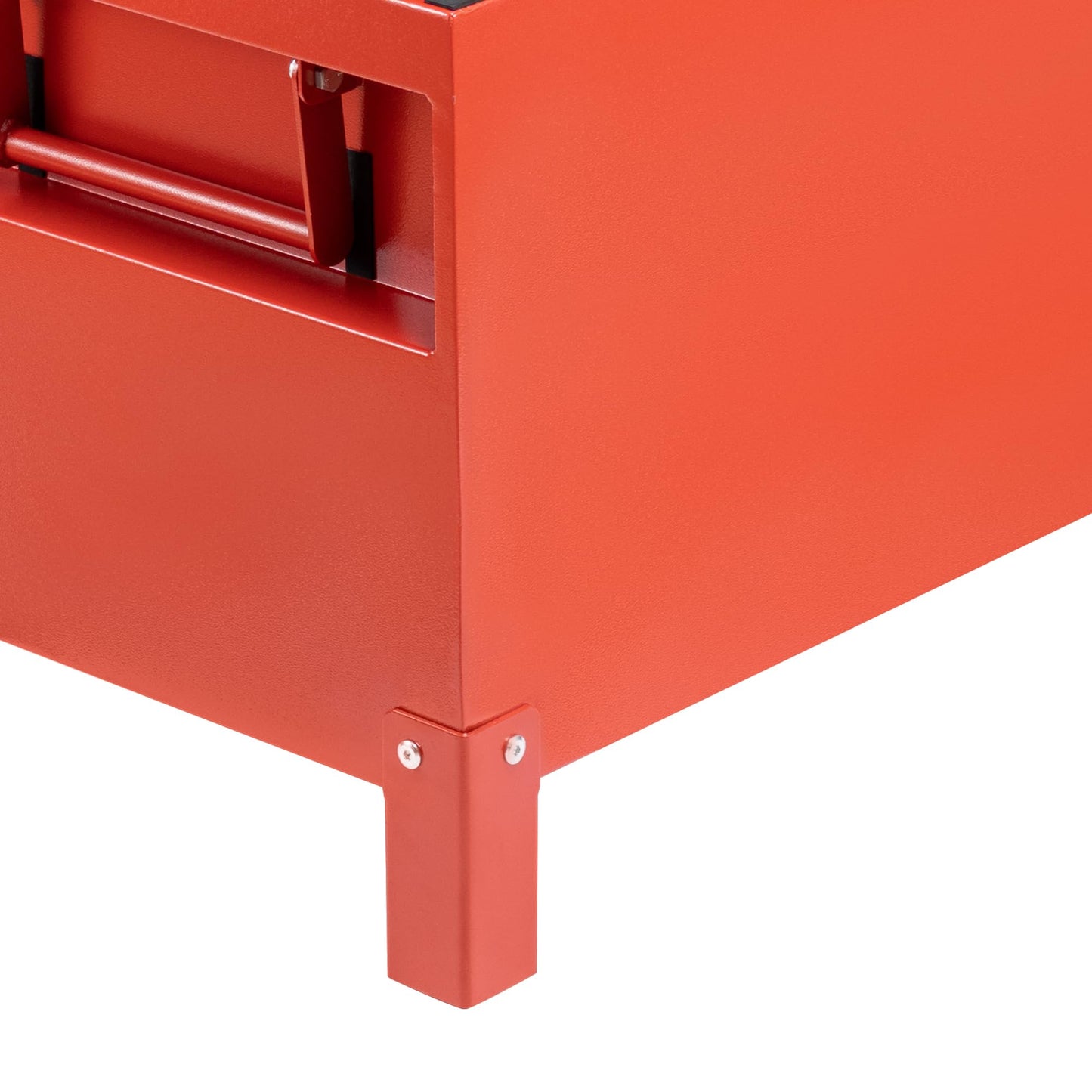 GarveeLife Heavy Duty Steel Truck Bed Tool Box - 36" XXL Lockable Jobsite Storage Chest - Weatherproof, Side Handles - For Pickup, Van, Trailer - 36x15x15, Burgundy