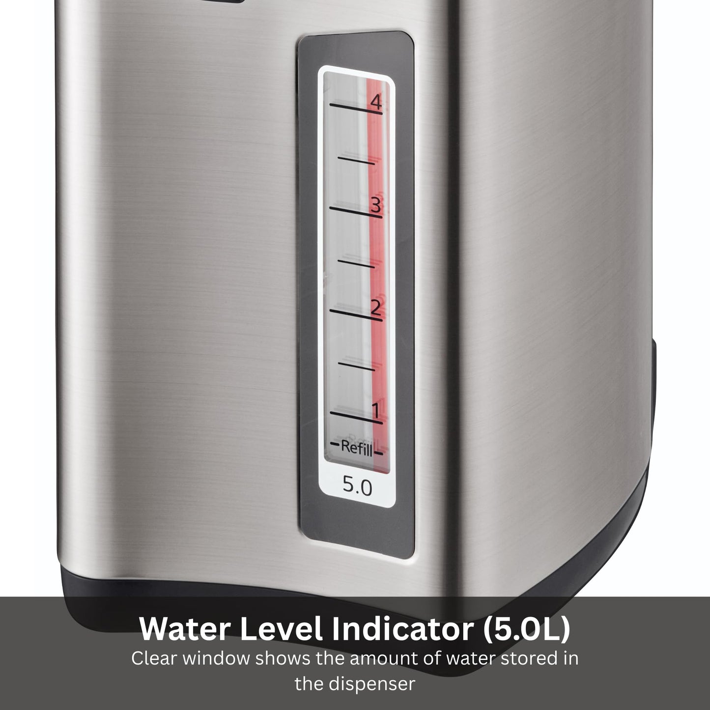 TIGER PDZ-A50U 5.0 Liter Water Boiler and Warmer with 4 Auto-Temp Settings, Stainless Steel Finish