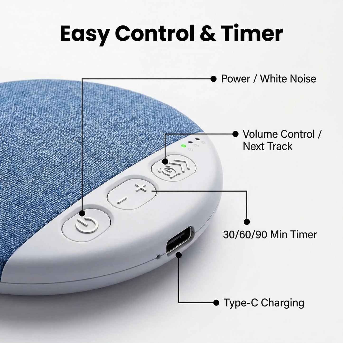 Learoin 2026 Sleep Pillow Speaker, Upgrade Bluetooth Pillow Speaker for Sleeping, Ultra-thin Pillow Speaker with White
