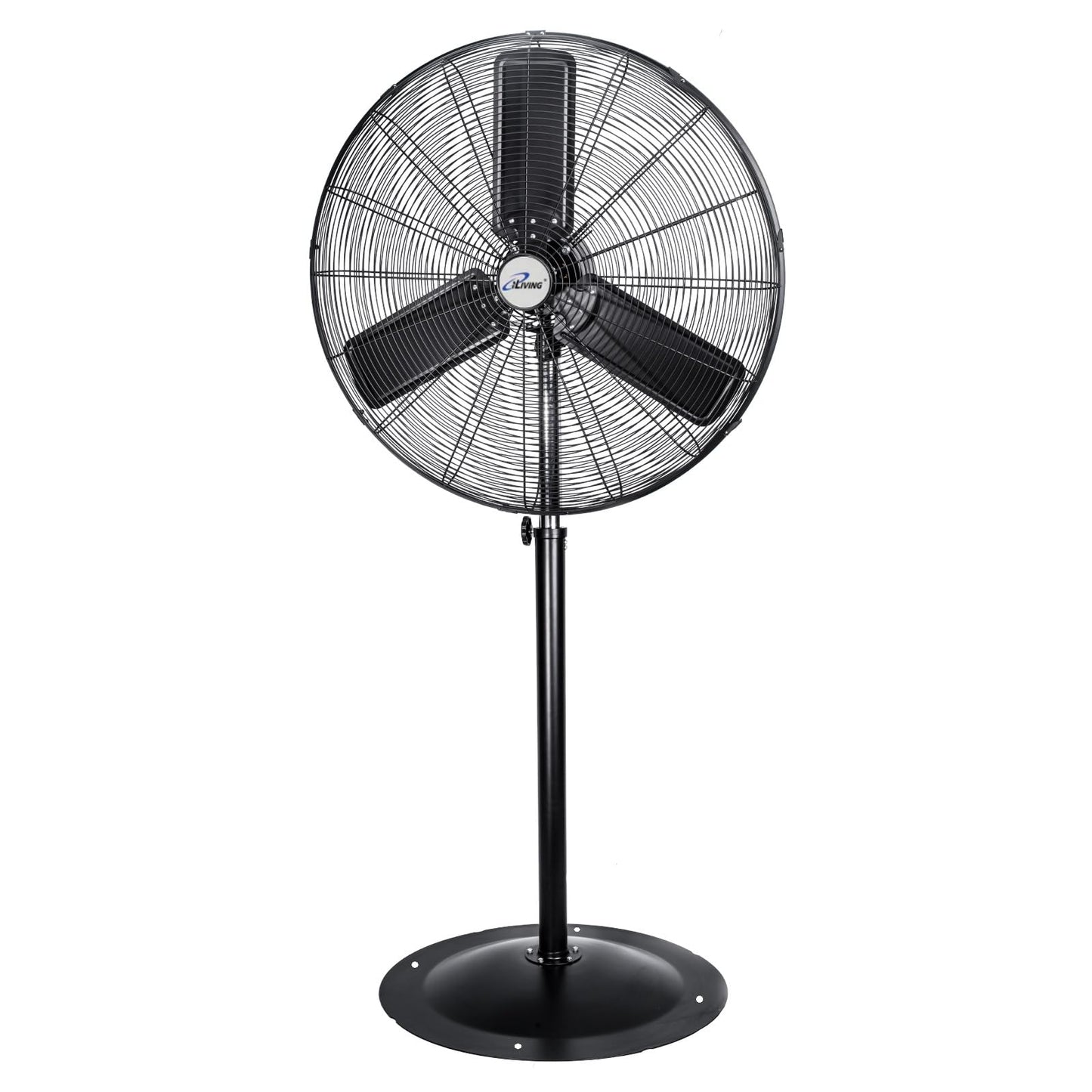 iLiving 30" Commercial Pedestal Oscillating Fan - Shop, Garage, Warehouse - 120V 1.8A 8400 CFM