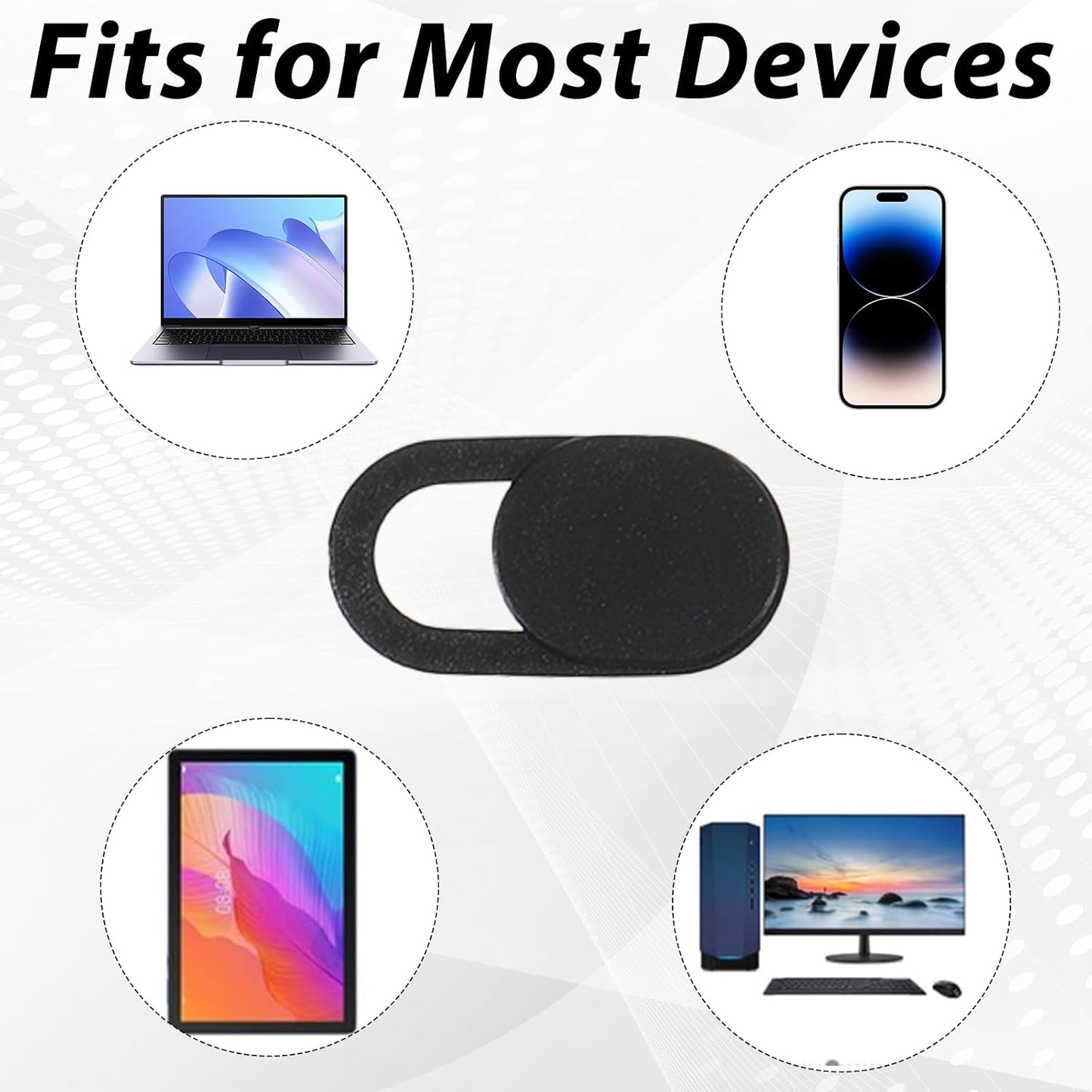 LXUEJIE 50 0.023 Inch Pcs Webcam Cover Slide, Ultra-Thin Universal Laptop Camera Cover Slide Camera Blocker Slider