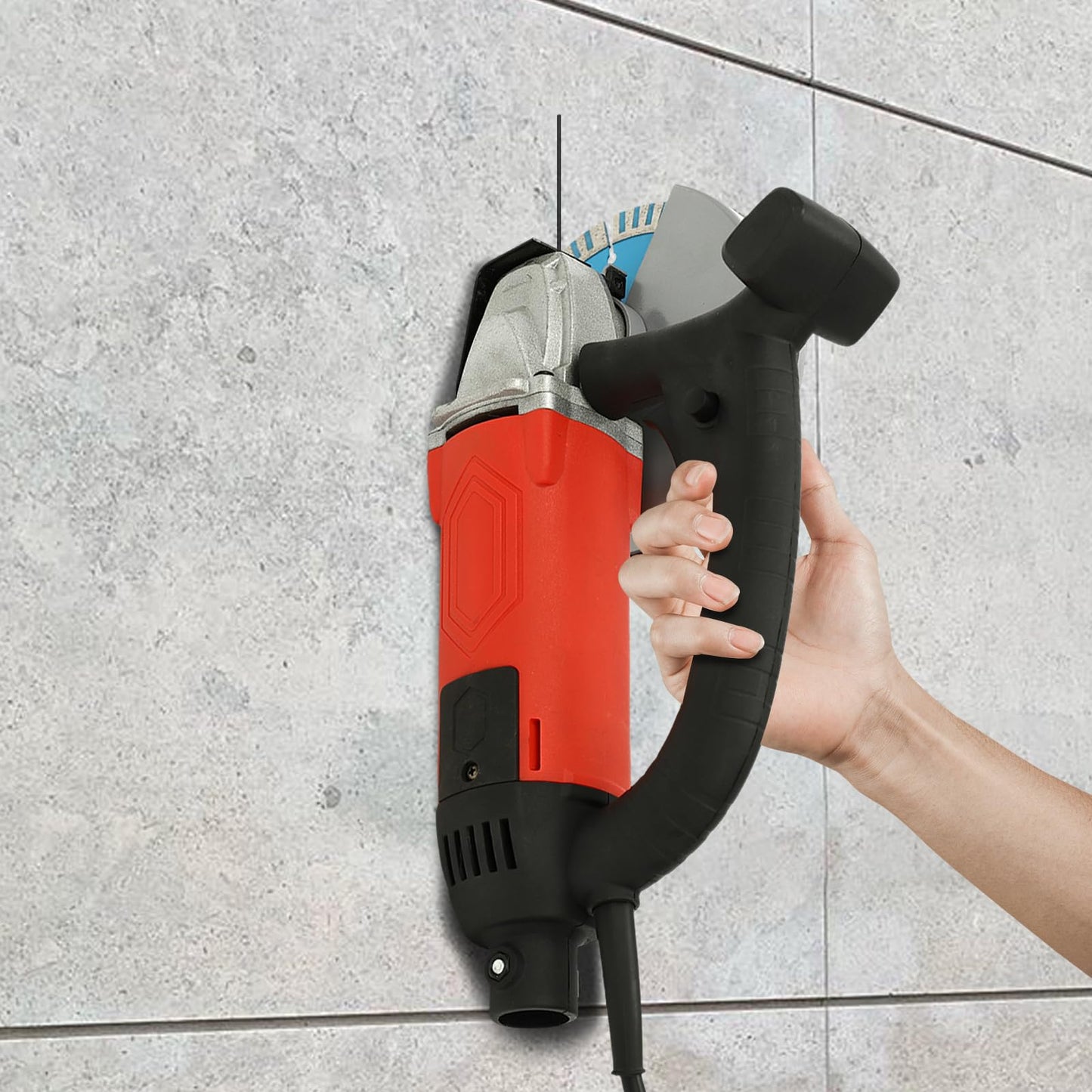Electric Concrete Saw, 9 in Concrete Saw-Concrete Cut off Saw Wet Dry Concrete Saw Cutter 3000W Corded Circular Saw