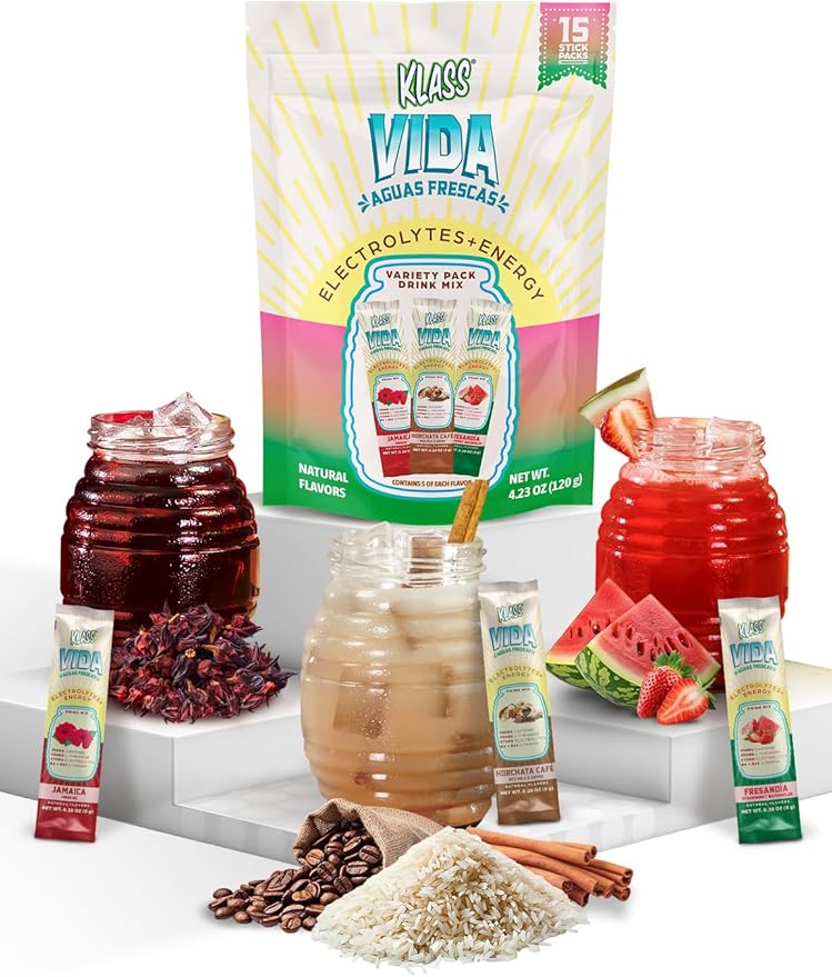 Hydration + Energy Electrolyte Drink Mix ??Variety Pack with Hibiscus, Coffee Horchata & Strawberry Watermelon, Sugar-Free with Caffeine, L-Theanine, Coconut Water & Minerals