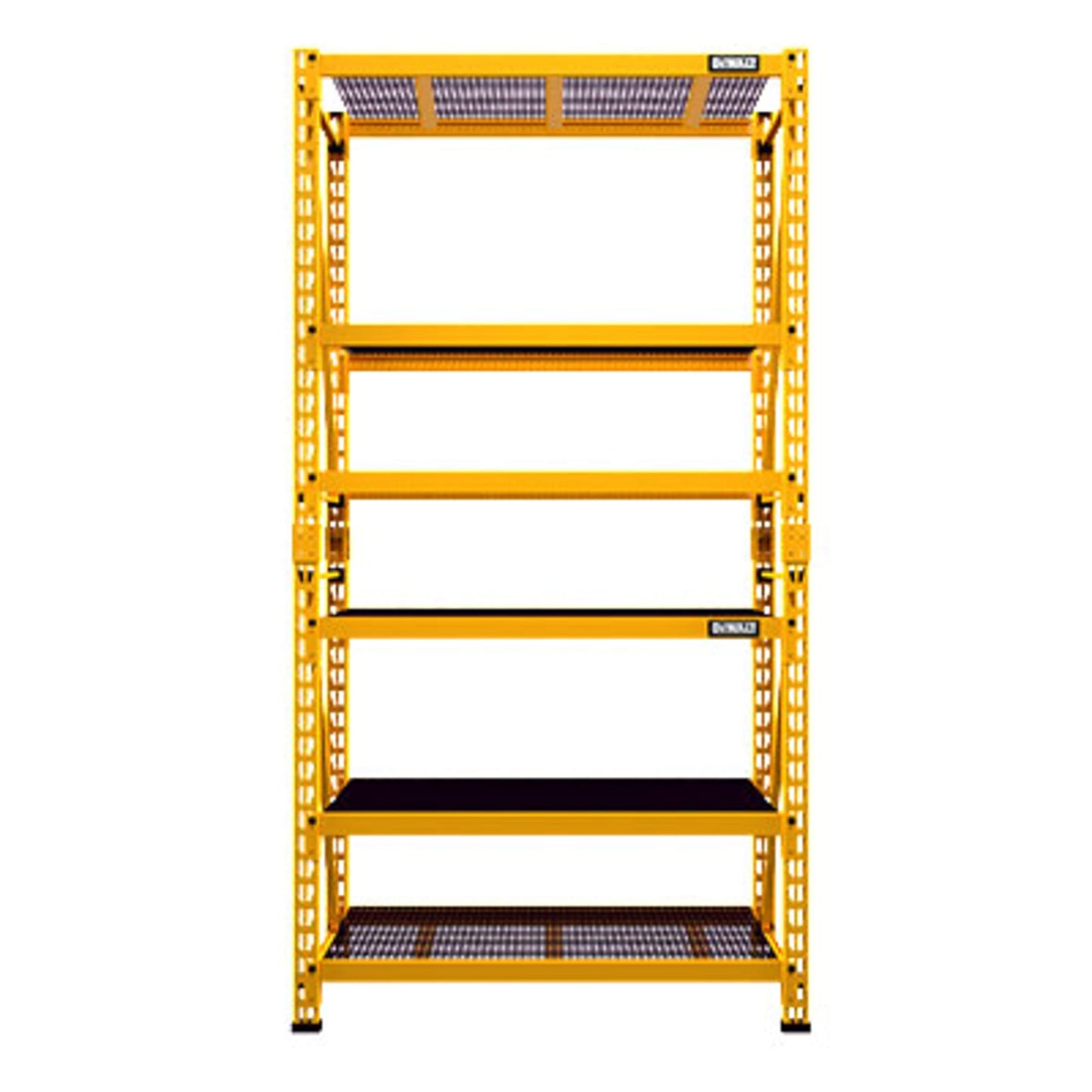 4-FOOT TALL, 3 SHELF STEEL WIRE DECK INDUSTRIAL STORAGE RACK
