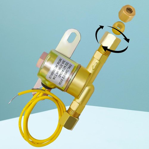 4040 Humidifier Solenoid Valve 24 volts 60 Hz (Yellow) Fit for A-prilaire Humidifier Compatible with 400 400M 500 500M 600 600M 558 550 A 550 568 560A 560 700 700M 768 760A 760 - 1 YEAR WARRANTY