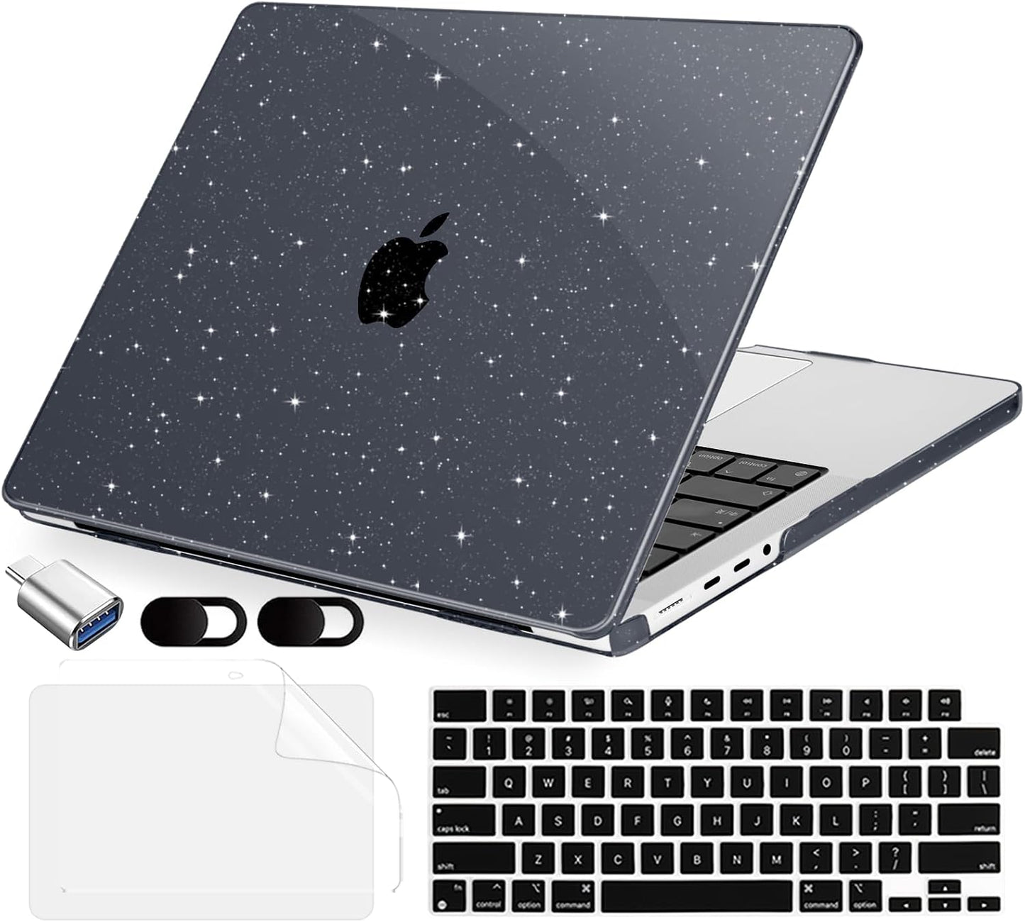 MecBevia 14 inch M5 M4 M3 M2 M1 (2026-2021), Compatible with MacBook Pro Case for Pro/Max Chip Hard Shell Cover