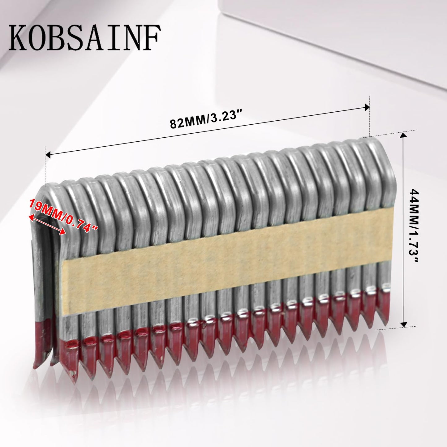 KOBSAINF 1-3/4" 9GA Galvanized Barbed Staple 960PCS