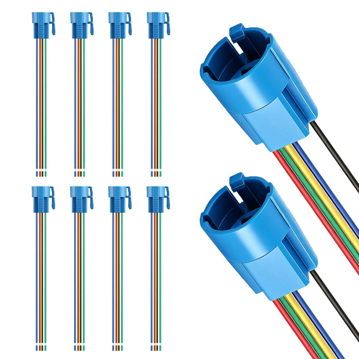 10-Pack,5.9" 5-Pin 16mm 5/8" Baomain Cable,Push Button Switch Wiring Harness Connector - Plug for ON/Off Switches