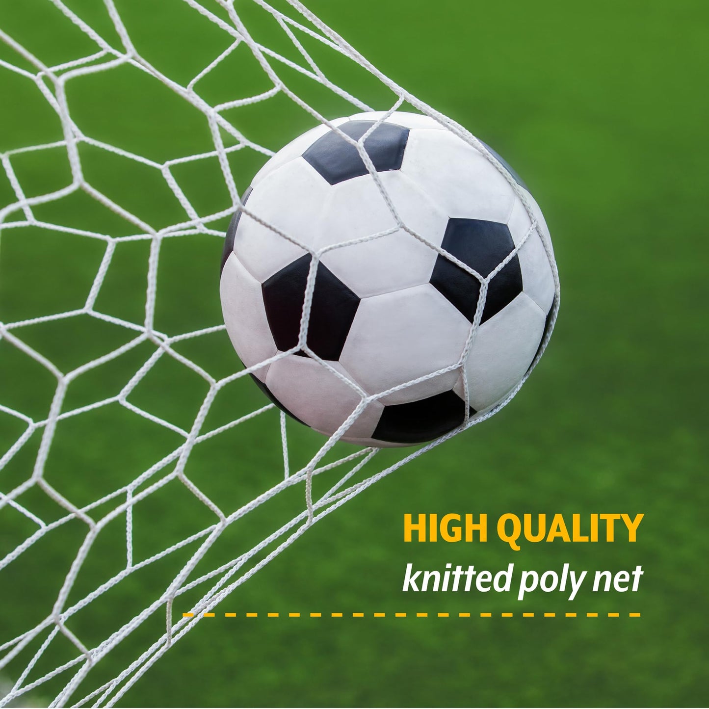 PUGG 6 Foot Pop Up Soccer Goal, Portable Training Football Knitted Poly Net Equipment, The Original Pickup Game Goal, Includes Two Goals & Bag